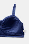 Zivame Natural Collective Double Layered Non Wired 3/4th Coverage Slip-On Bra - Blue Depth — thumbnail 5